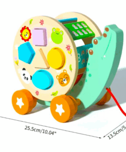 Jucarie de tras cu sortator de forme geometrice Crocodil 06.png
