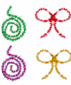 Set 20 sarma plusata metalizata set creativ Craciun 01.png