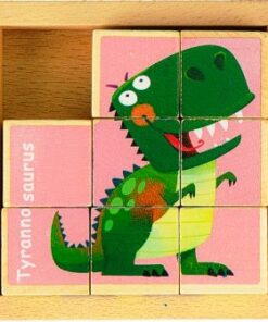 Set 3 puzzle cubic din lemn Dinozauri 9 cuburi 01.jpg