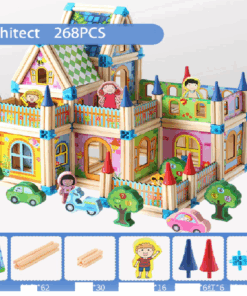 Set de constructie din lemn 268 piese Beilaluna 3 ani 09.png