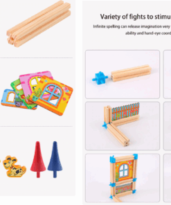 Set de constructie din lemn 268 piese Beilaluna 3 ani 10.png