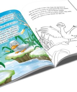 Carte de povesti si colorat A4 Ratusca cea urata 2 ani 02.jpg