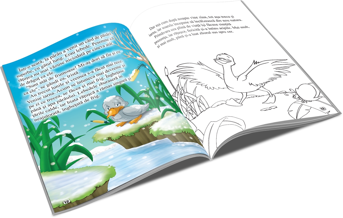 Carte de povesti si colorat A4 Ratusca cea urata 2 ani 02.jpg