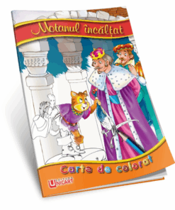 Carte de povesti si colorat A5 Motanul Incaltat 2 ani 0101.png