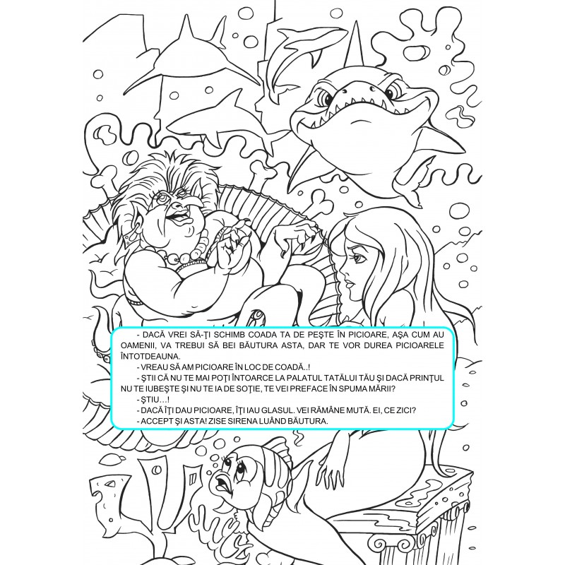 Carte de povesti si colorat Mica Sirena A4 02.jpg