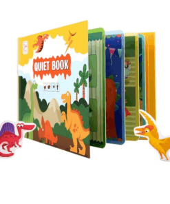 Carte senzoriala si educativa cu stickere reutilizabile Dinozauri 01.png