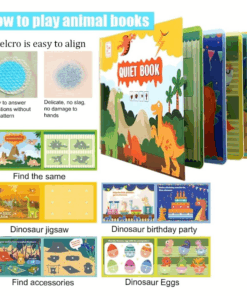 Carte senzoriala si educativa cu stickere reutilizabile Dinozauri 05.png