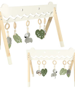 Centru de activitati din lemn pentru bebelusi Baby gym 0 luni 01.jpg