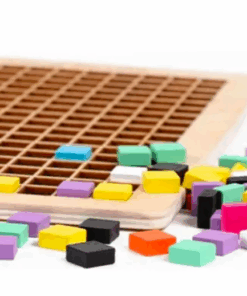 Joc creativ Mozaic Pixel din lemn 200 piese 3 ani 01.png