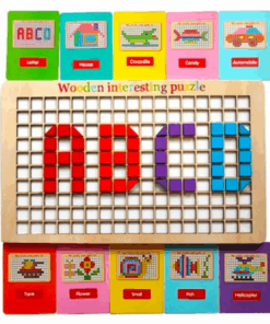 Joc creativ Mozaic Pixel din lemn 200 piese 3 ani 04.png