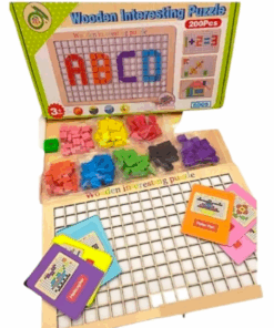 Joc creativ Mozaic Pixel din lemn 200 piese 3 ani 05.png