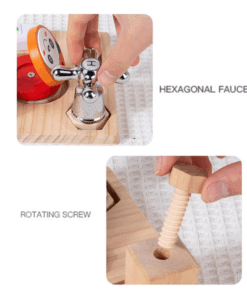 Joc de tip Montessori cu 5 activitati Busy Bord cu robinet 3 ani 04.png