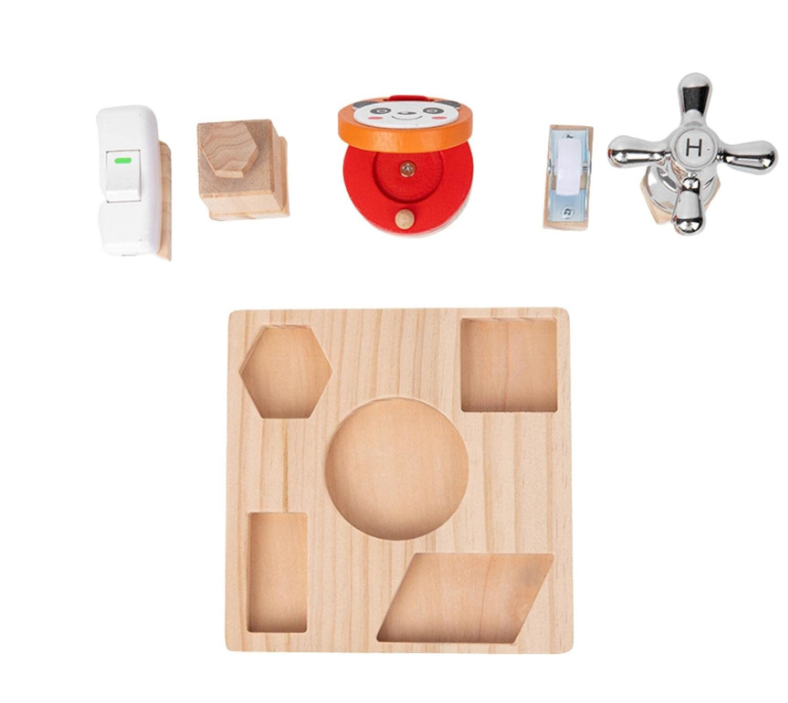 Joc de tip Montessori cu 5 activitati Busy Bord cu robinet 3 ani 06.png