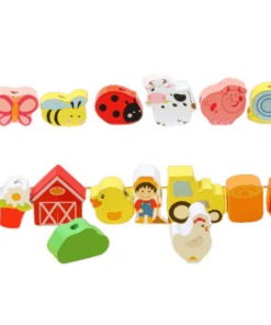 Joc de tip Montessori margele din lemn 3 ani Kabi 01.png