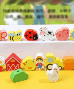 Joc de tip Montessori margele din lemn 3 ani Kabi 03.png