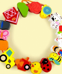 Joc de tip Montessori margele din lemn 3 ani Kabi 04.png