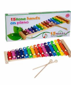 Jucarie muzicala Xilofon din lemn cu15 note muzicale 01.png
