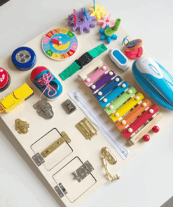 Placa senzoriala cu activitati Montessori Busy Board 002.png