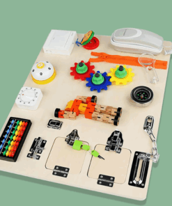 Placa senzoriala cu activitati Montessori Busy Board 005.png