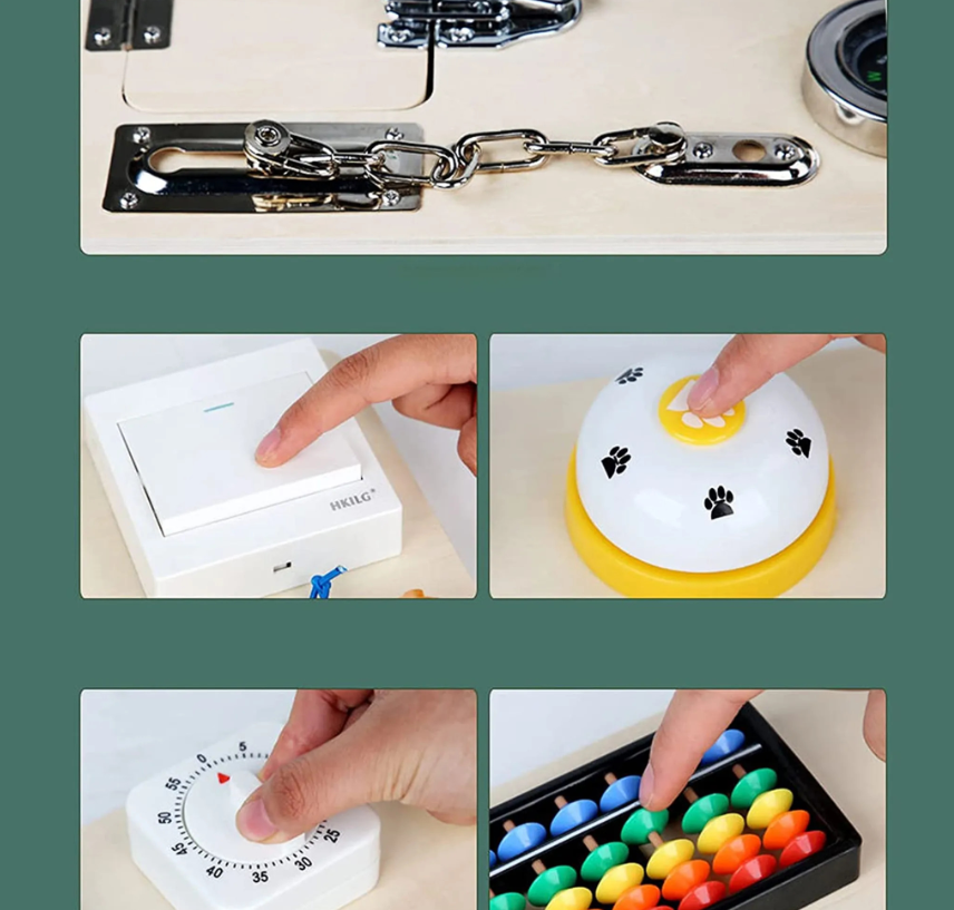 Placa senzoriala cu activitati Montessori Busy Board 006.png