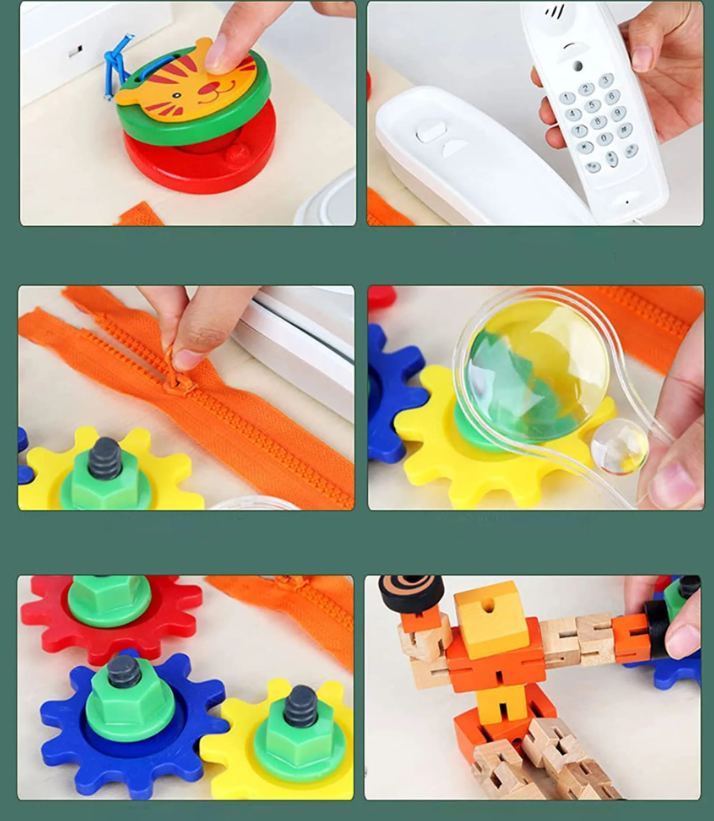 Placa senzoriala cu activitati Montessori Busy Board 007.png