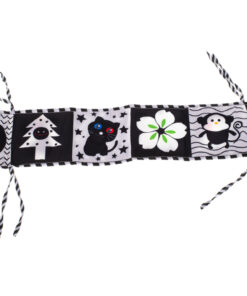 Protectie de patut Alb Negru 82 x 15 cm 1 luna 02.jpg