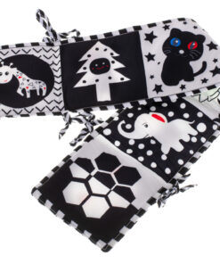 Protectie de patut Alb Negru 82 x 15 cm 1 luna 03.jpg