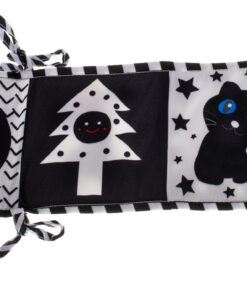 Protectie de patut Alb Negru 82 x 15 cm 1 luna 04.jpg