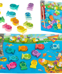 Puzzle incastru lemn si joc magnetic de pescuit Animale Marine 3 ani 01.jpeg