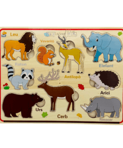 Puzzle magnetic din lemn in Limba Romana Animale salbatice 01 1.png