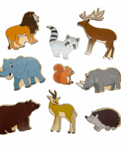 Puzzle magnetic din lemn in Limba Romana Animale salbatice 06.png