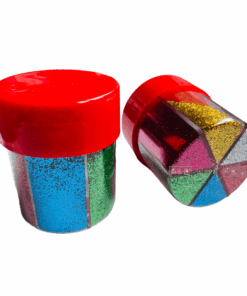 Sclipici Borcan cu 6 culori metalice 75 grame 2.png