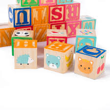 Cuburi Constructie Lemn si Plastic