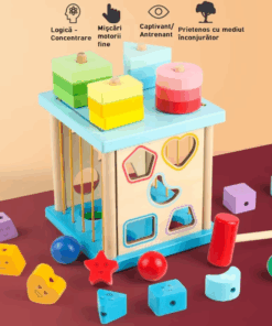 Cub Educativ 4 in 1 Sortator forme geometrice 3 ani 02.png