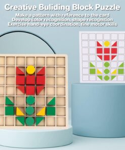 Joc creativ Mozaic Pixel din lemn 200 piese 3 ani 02.jpg