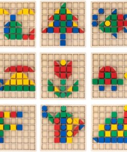 Joc creativ Mozaic Pixel din lemn 200 piese 3 ani 07.jpg