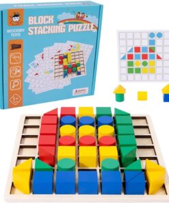 Joc creativ Mozaic Pixel din lemn 200 piese 3 ani 09.jpg