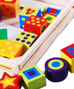 Joc de tip Montessori set 26 margele mari din lemn 3 ani 0005.png