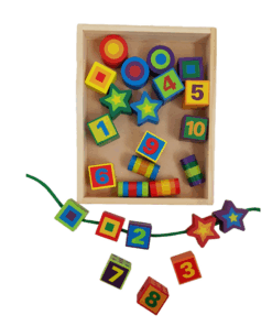 Joc de tip Montessori set 26 margele mari din lemn 3 ani 001.png