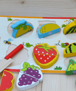 Puzzle incastru 3D piese groase Fructe de feliat 01.png