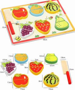 Puzzle incastru 3D piese groase Fructe de feliat 04.png