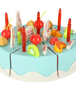 Tort aniversar cu lumanari si 75 de accesorii creative Albastru 03.jpg