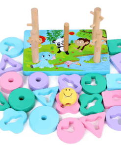 Joc Montessori 2 in 1 Motricitate si sortator de forme geometrice 3 ani 04.png