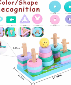 Joc Montessori 2 in 1 Motricitate si sortator de forme geometrice 3 ani 08.png