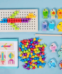 Joc creativ Mozaic Pixel din lemn si joc magnetic 3 ani 03.png