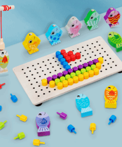 Joc creativ Mozaic Pixel din lemn si joc magnetic 3 ani 05.png