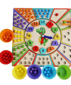 Joc de indemanare si asociere culori cu bile colorate Ceas 3 ani 01.png