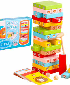 Joc de societate Jenga 51 piese Animale 3 ani 002.png