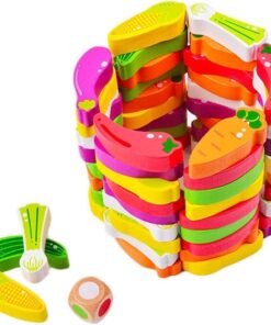 Joc de societate Jenga 55 piese Legume 3 ani 08.jpg