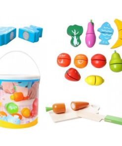 Galetusa cu fructe si legume de feliat din lemn cu scai 14 accesorii 08.jpg